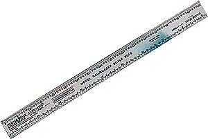 Scale Ruler -- HO, N, S and O Scales, All Scales, Mascot Precision Tools 711