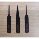 Irregular Carbon Fiber Sanding Stick Set -- Includes 1 Each CFB-01, CFB-02, CFB-03, All Scales, DSPIAE CFBS01