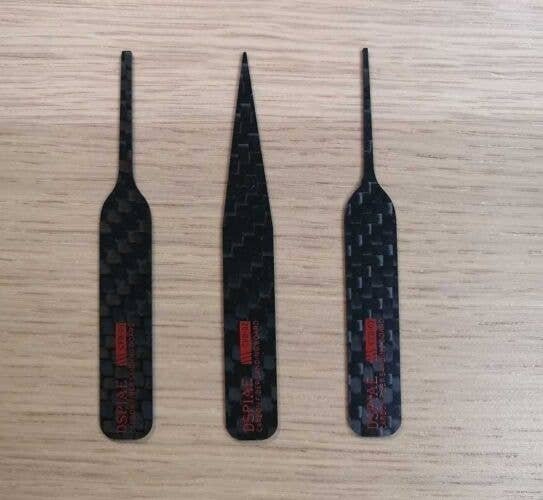 Irregular Carbon Fiber Sanding Stick Set -- Includes 1 Each CFB-01, CFB-02, CFB-03, All Scales, DSPIAE CFBS01