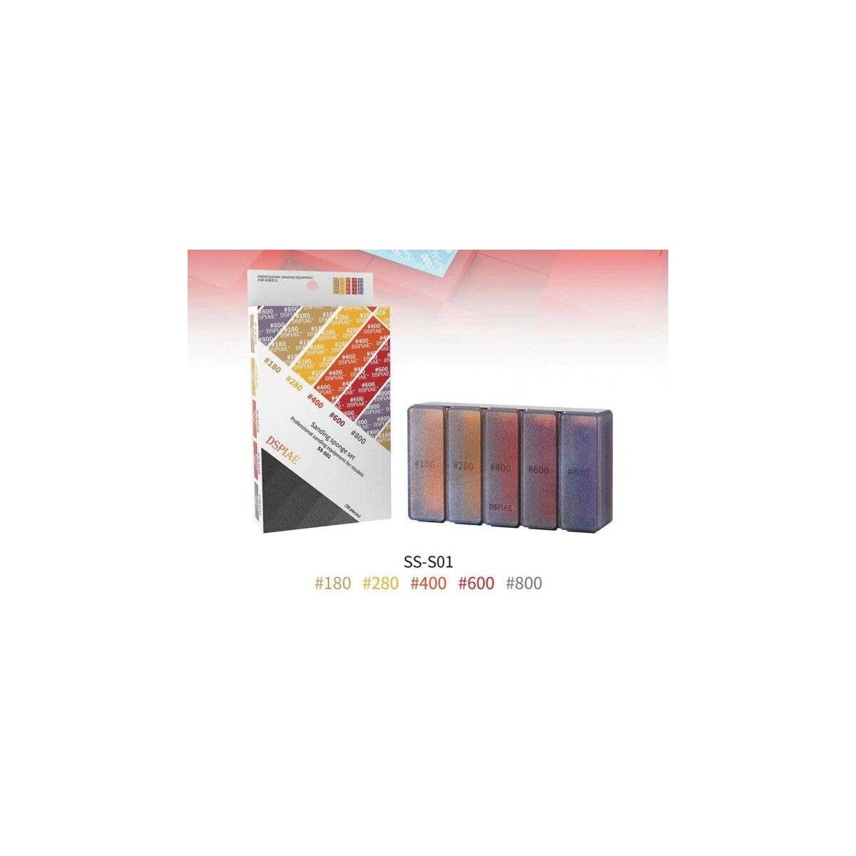 Sanding Sponge -- 180-800 Grit pkg(30), All Scales, DSPIAE SSS01