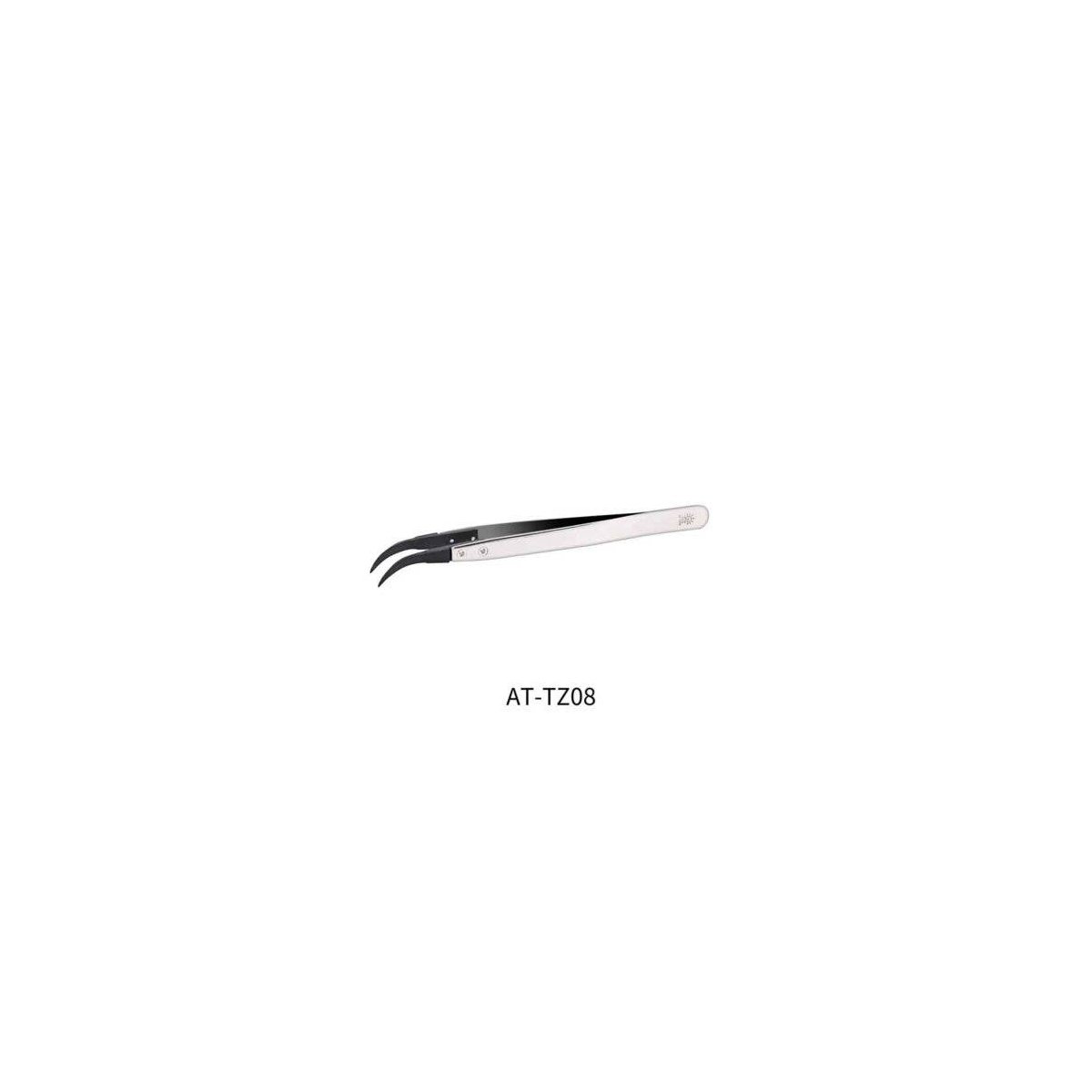 High Precision Stainless Steel Angled Tweezers, All Scales, DSPIAE ATTZ08