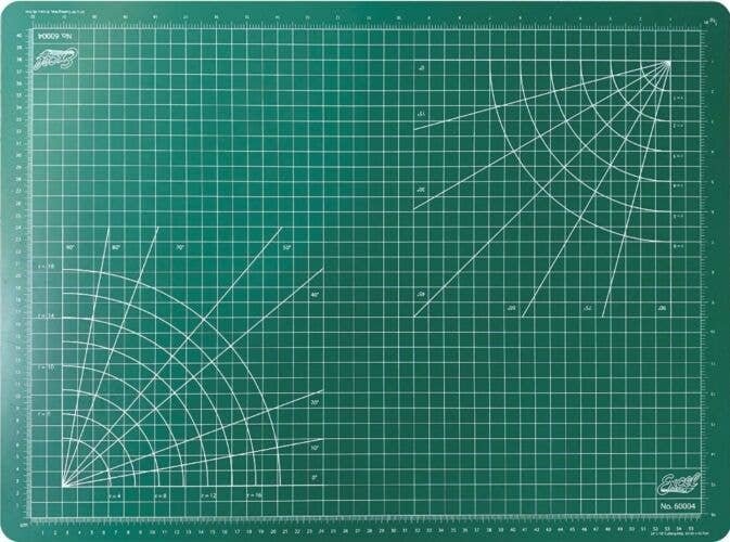 Cutting Mat -- 18 x 24′ (green), All Scales, Excel Hobby Blades Corp. 60004