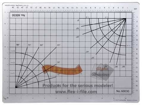 Cutting Mat - Marked in Inches and Centimeters -- 12 x 8.5′ 30.5 x 21.6cm, All Scales, Profile Accessories Inc. 60030