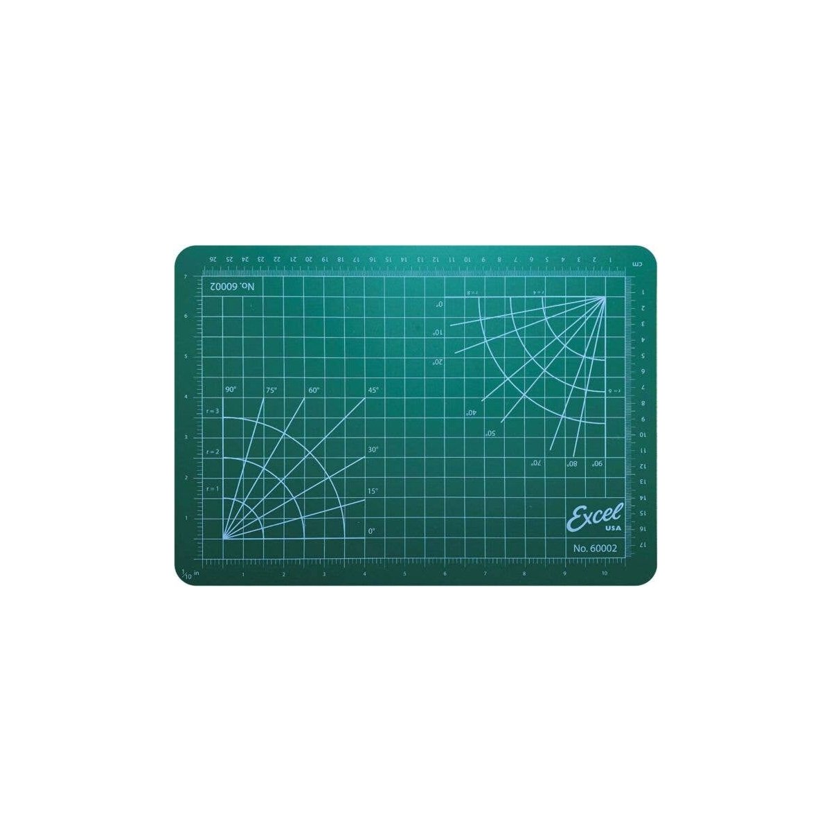 Self-Healing Cutting Mat - Green -- 8-1/2 x 12 x 1/8′ 21.6 x 30.5 x 0.3cm, All Scales, Excel Hobby Blades Corp. 60002