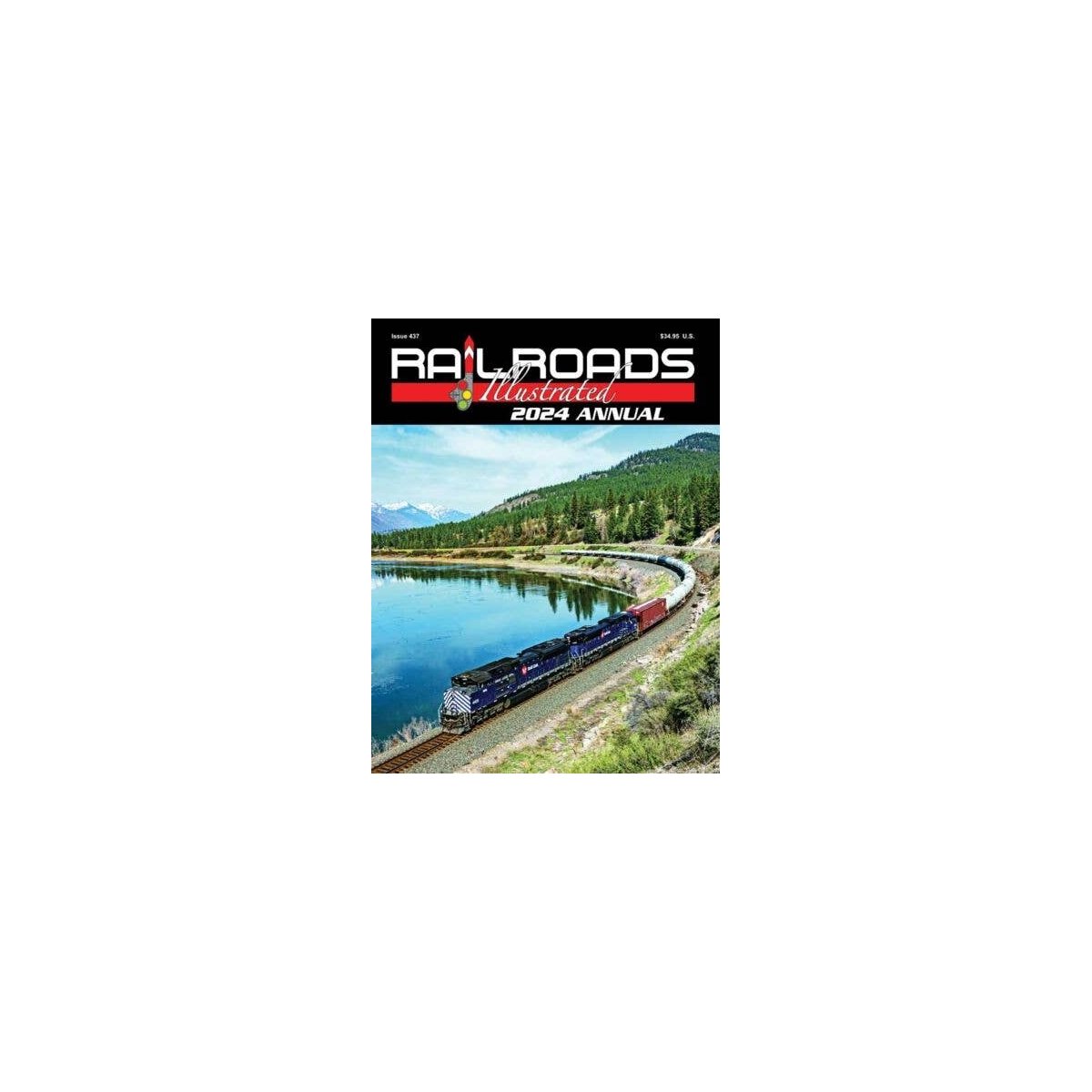 2024 Railroads Illustrated Annual -- Softcover, All Scales, White River Productions RRIA24