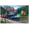 The Leinad Express Puzzle -- 1000 Pieces - 19 x 30′ 48.3 x 76.2cm, All Scales, Train Enthusiast Vendors 55743