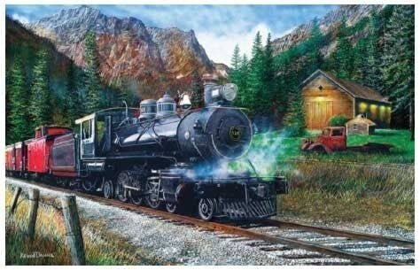 The Leinad Express Puzzle -- 1000 Pieces - 19 x 30′ 48.3 x 76.2cm, All Scales, Train Enthusiast Vendors 55743