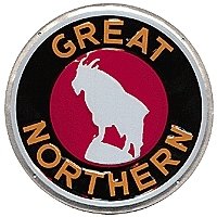 Embossed Die-Cut Metal Sign -- Great Northern, All Scales, Microscale Industries Inc 10004