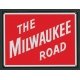 Embossed Die-Cut Metal Sign -- Milwaukee Road, All Scales, Microscale Industries Inc 10045
