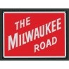 Embossed Die-Cut Metal Sign -- Milwaukee Road, All Scales, Microscale Industries Inc 10045
