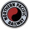 Embossed Die-Cut Metal Sign -- Northern Pacific, All Scales, Microscale Industries Inc 10013