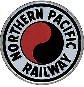 Embossed Die-Cut Metal Sign -- Northern Pacific, All Scales, Microscale Industries Inc 10013