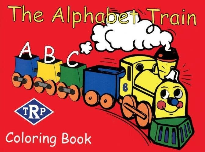 The Alphabet Train Coloring Book -- Softcover, All Scales, White River Productions 71