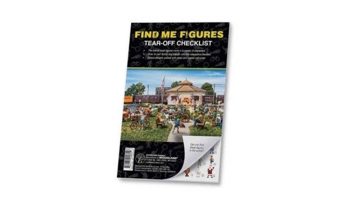 Find Me Figures Scenic Accents(R) -- Find Me Figures Checklist Tablet, All Scales, Woodland Scenics 2875
