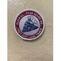 Cloth Patch -- Old Rail Fans Never, All Scales, Brooklyn Peddler 12