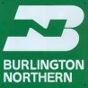 Embossed Die-Cut Metal Sign -- Burlington Northern, All Scales, Microscale Industries Inc 10027