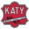 Embossed Die-Cut Metal Sign -- Missouri-Kansas-Texas `Katy` (red, black, white, All Scales, Microscale Industries Inc 10029
