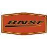 Embossed Die-Cut Metal Sign -- Burlington Northern & Santa Fe (Swoosh Logo), All Scales, Microscale Industries Inc 10040