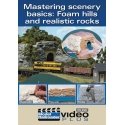 Mastering Scenery Basics DVD -- Foam Hills and Realistic Rocks, 1 Hour, 21 Minutes, All Scales, Firecrown 15301
