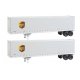 45′ Stoughton Trailer 2-Pack - Assembled -- United Parcel Service (Modern Shield Logo gray, , HO, Walthers SceneMaster 2213