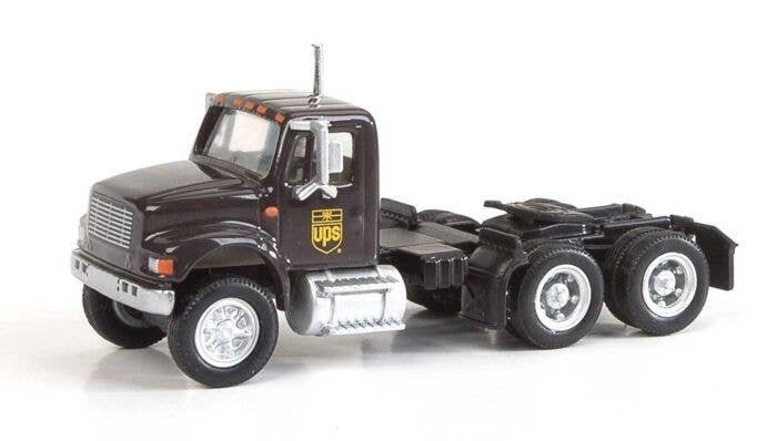 International(R) 4900 Dual-Axle Semi Tractor Only - Assembled -- United Parcel Service (Bow, HO, Walthers SceneMaster 11184