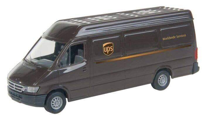 UPS(R) Delivery Van -- Modern Shield Logo, HO, Walthers SceneMaster 12200