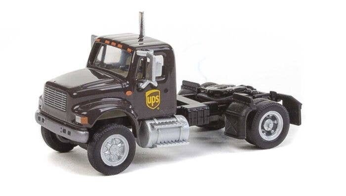 International(R) 4900 Single-Axle Semi Tractor Only - Assembled -- United Parcel Service (M, HO, Walthers SceneMaster 11193