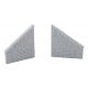 Railroad Bridge Stone Wing Walls - Resin Casting -- One Each Left & Right Approximately: 3-3, HO, Walthers Cornerstone 4586