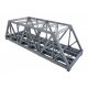 Modernized Double-Track Railroad Truss Bridge -- Kit - 15 x 5 x 4-1/2′ 38.1 x 12.7 x 11.4cm, HO, Walthers Cornerstone 4510