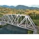 Arched Pratt Truss Railroad Bridge -- Single-Track - Kit - 23 x 3-1/16 x 5-1/4′ 58.4 x 7.8 , HO, Walthers Cornerstone 4521