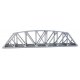 Arched Pratt Truss Railroad Bridge -- Single-Track - Kit - 23 x 3-1/16 x 5-1/4′ 58.4 x 7.8 , HO, Walthers Cornerstone 4521