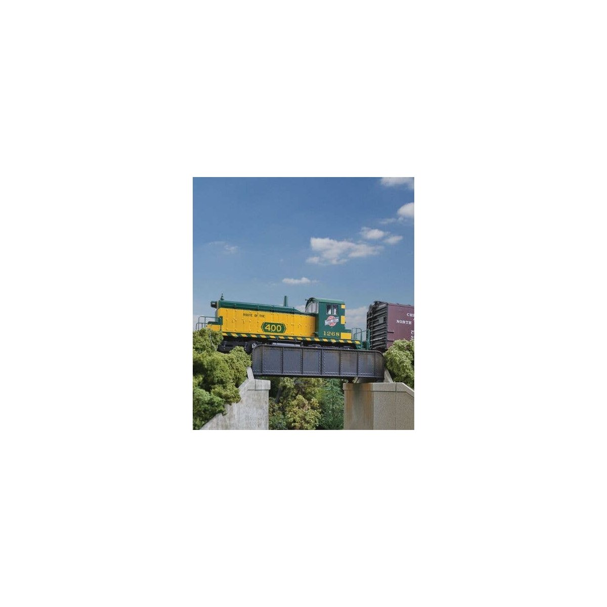 30` Single-Track Railroad Through Girder Bridge -- Kit - 4-7/32 x 2-3/8 x 1` 10.7 x 6 x 2.5, HO, Walthers Cornerstone 4500