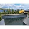 90` Single-Track Railroad Deck Girder Bridge -- Kit - 12-7/16 x 1-3/16 x 1-3/16` 31.5 x 3.0, HO, Walthers Cornerstone 4508