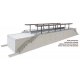 Elevated Commuter Station -- Kit - 20-1/2 x 6-7/8 x 4-11/16′ 52 x 17.4 x 11.9cm, HO, Walthers Cornerstone 4563