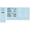 Zycon Models - Vehicle Decals -- For Kibri Komatsu HD785 or 330M Mine Truck (sold separately), HO, Lonestar Models 30031
