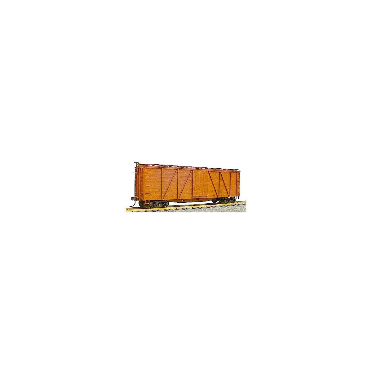40′ 6-Panel Single-Sheathed Wood Boxcar w/Wood Doors & Ends - Kit -- Undecorated, HO, Accurail Inc 7000