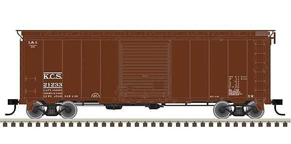 40` Postwar Boxcar with 8` Door - Ready to Run - Master(R) -- Kansas City Southern 2, HO, Atlas Model Railroad Co. 20006823