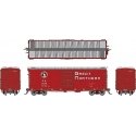 GN 40′ 12-Panel Boxcar w/Late Improved Dreadnaught Ends - Ready to Run -- Great Northern (Ch, HO, Rapido Trains Inc 155008A