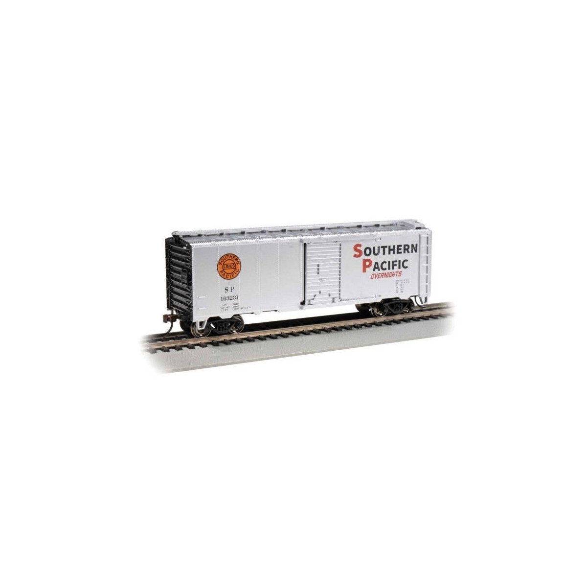 Pullman-Standard PS-1 40′ Steel Boxcar - Ready to Run - Silver Series(R) -- Southern Pacific, HO, Bachmann Industries 16018