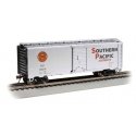 Pullman-Standard PS-1 40′ Steel Boxcar - Ready to Run - Silver Series(R) -- Southern Pacific, HO, Bachmann Industries 16018