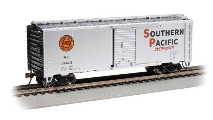 Pullman-Standard PS-1 40′ Steel Boxcar - Ready to Run - Silver Series(R) -- Southern Pacific, HO, Bachmann Industries 16018