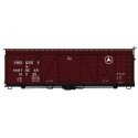 Fowler 36′ Wood Boxcar - Kit -- Piedmont & Northern 12048 (Boxcar Red, white), HO, Accurail Inc 1185