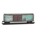 50′ Double-Door Boxcar - Ready to Run -- Penn Central 208770 (Weathered, Patched, Ex-NYC, Jad, N, Micro Trains Line 3444510