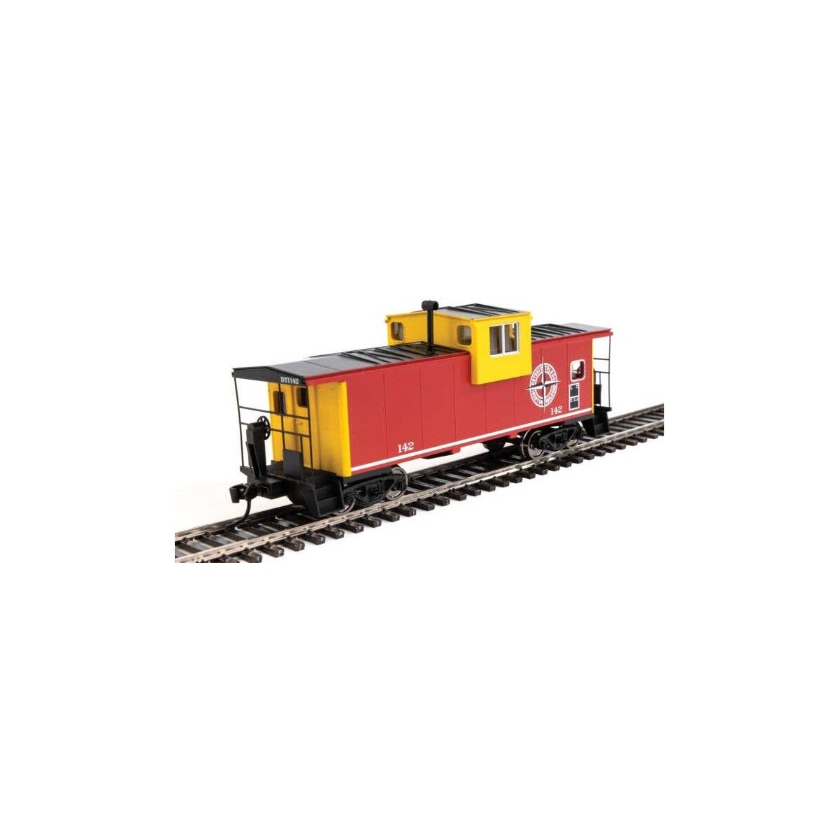 International Extended Wide-Vision Caboose - Ready to Run -- Detroit, Toledo & Ironton 142, HO, WalthersMainline 8713