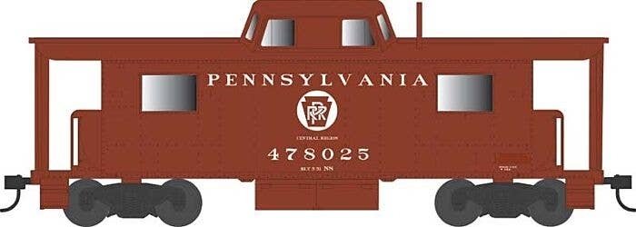 PRR Class N8 Steel Center-Cupola Cabin Car (Caboose) - Ready to Run -- Pennsylvania Rai, HO, Bowser Manufacturing Co. 43411
