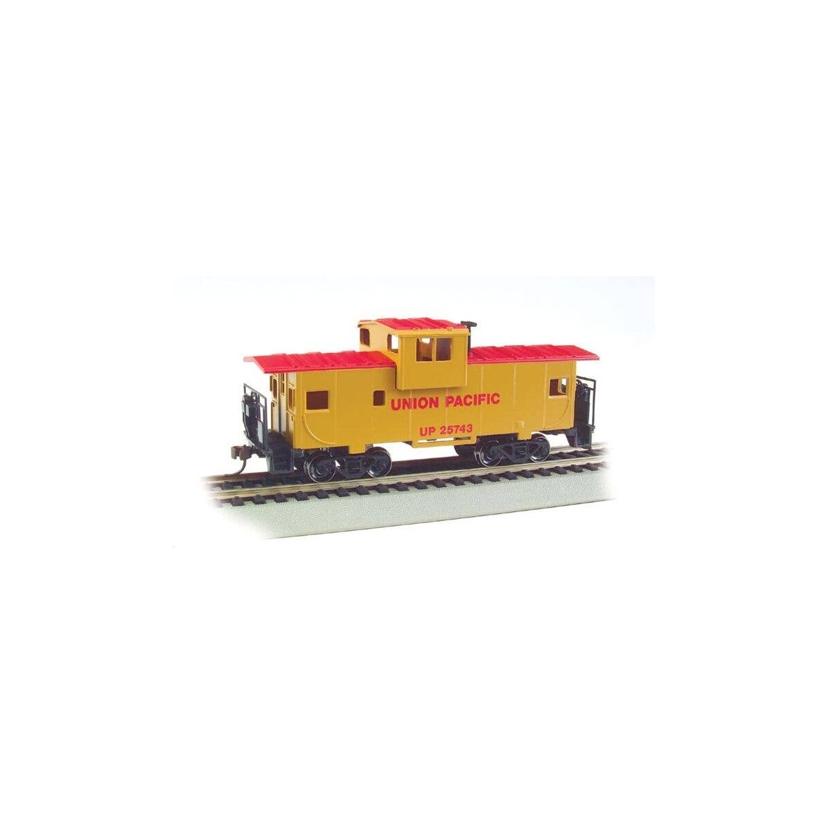 36′ Wide-Vision Caboose - Ready to Run - Silver Series(R) -- Union Pacific, HO, Bachmann Industries 17701