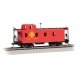 Slanted Offset-Cupola Caboose - Ready to Run -- Santa Fe (red, yellow), HO, Bachmann Industries 14008