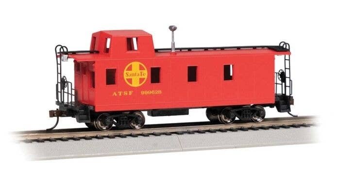 Slanted Offset-Cupola Caboose - Ready to Run -- Santa Fe (red, yellow), HO, Bachmann Industries 14008