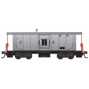 Steel Bay Window Caboose - Ready to Run -- Western Pacific 457MW (gray), N, Micro Trains Line 13000300
