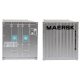 20′ Corrugated Container with Flat Panel - Assembled -- Maersk, HO, Walthers SceneMaster 8001